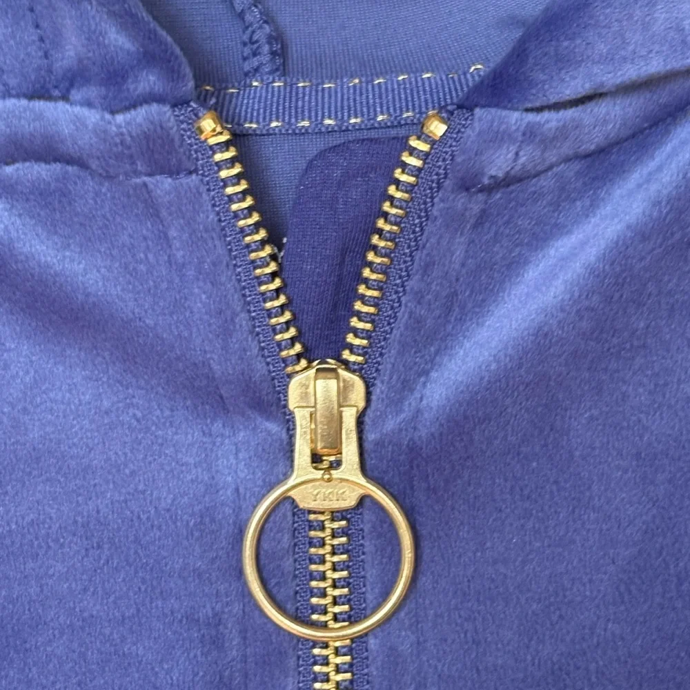 NWT Justice Purple Velvet Zip-Up Hoodie